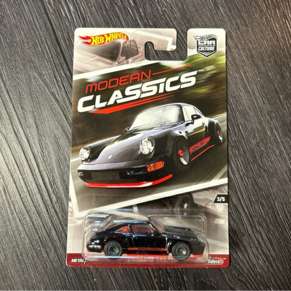 2017 Hot Wheels PORSCHE 964 Black Modern Classics Car Culture 1:64 3/5